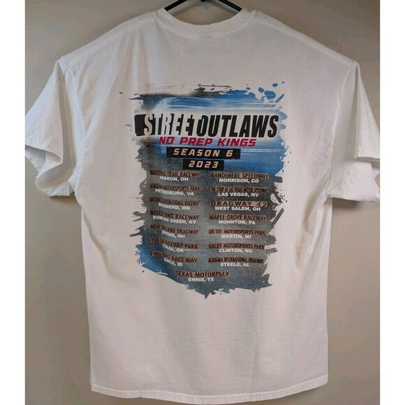 2023 Season Street Outlaws No Prep Kings T-Shirt Size XL Season 6 OG Shirt - Picture 4 of 9